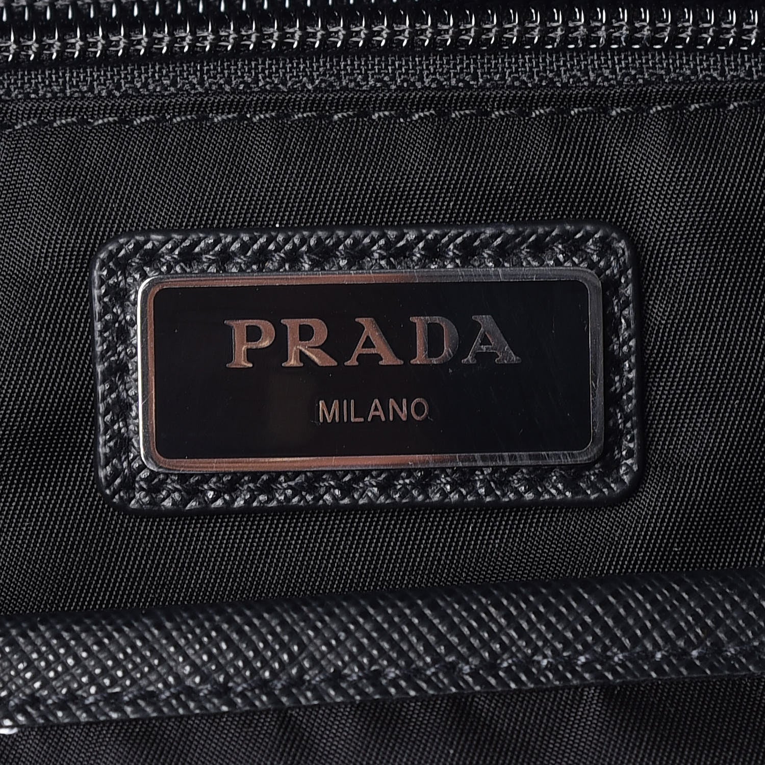 Prada Nylon Montagna Saffiano Day Backpack Black 8 of 9