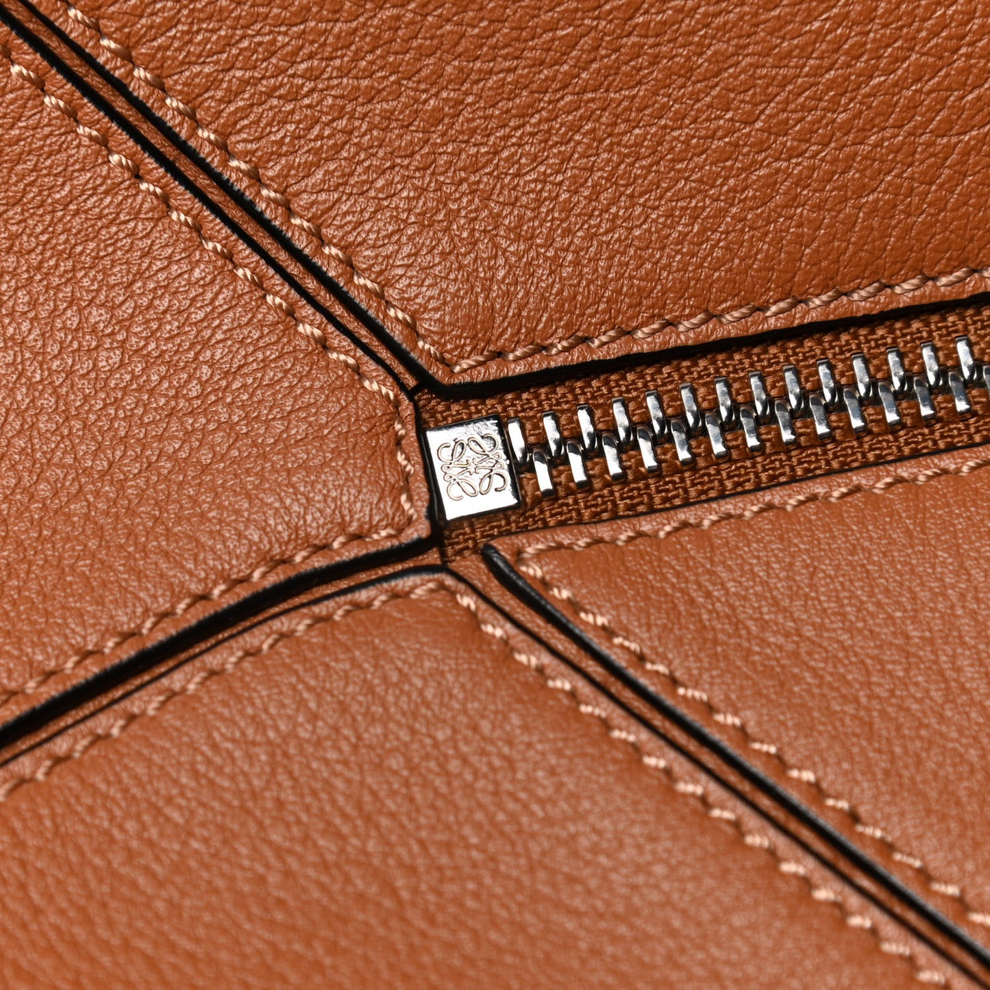 Calfskin Small Puzzle Bag Tan