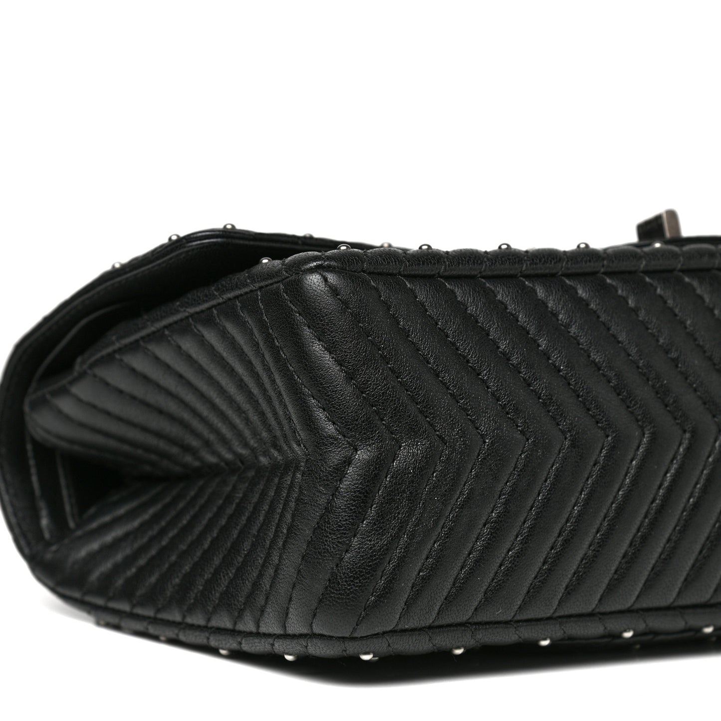 Sheepskin Chevron Quilted Studded 2.55 Reissue 226 Flap Black