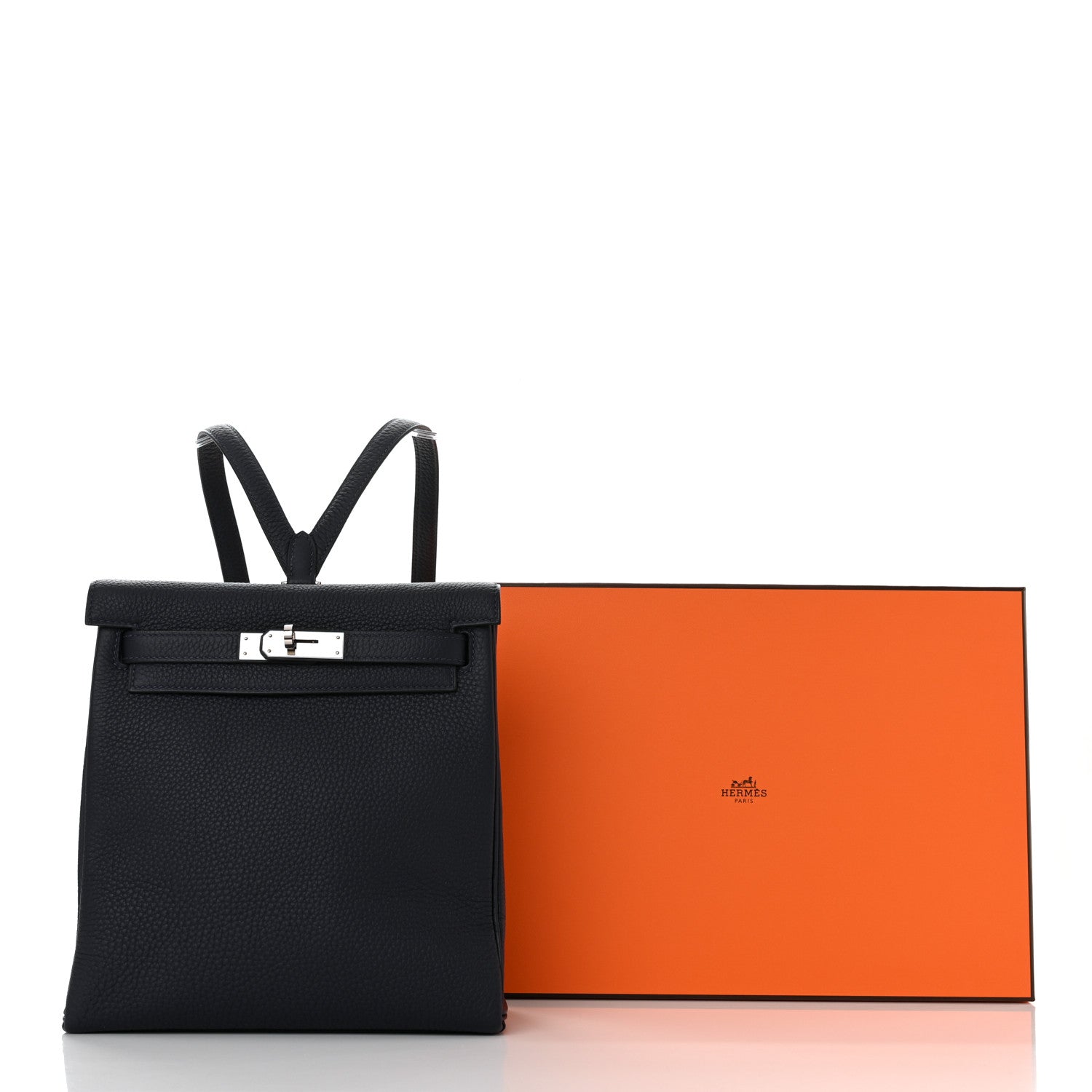 Hermes Togo Kelly Ado Backpack Bleu Nuit 11 of 11