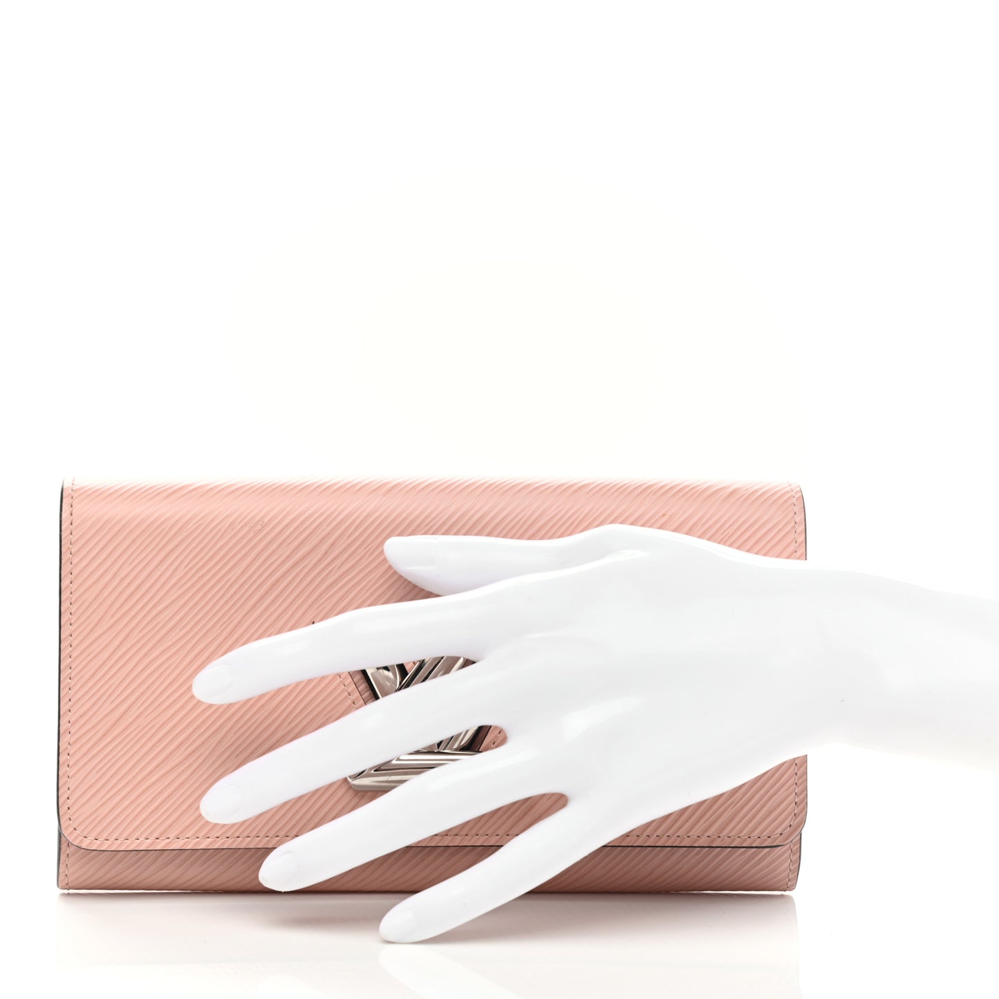 Epi Twist Wallet Rose Ballerine