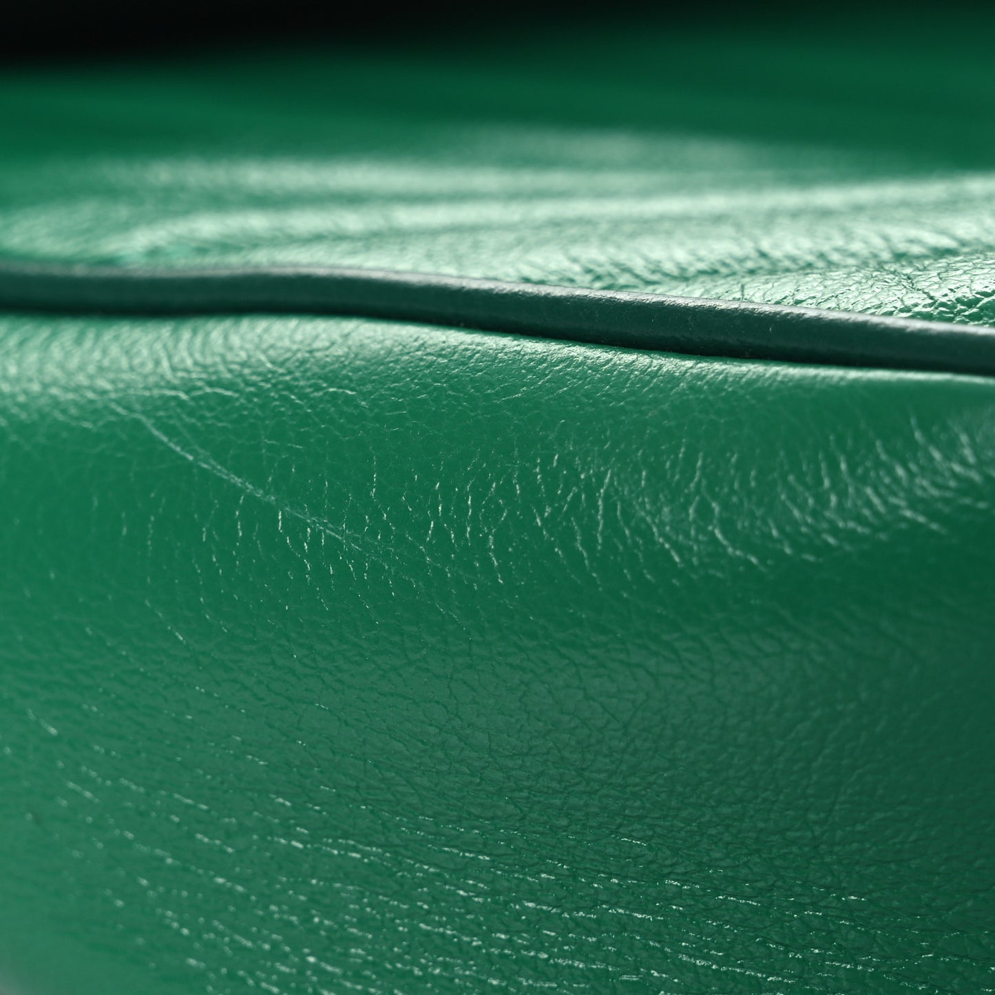 Azalea Calfskin Enamel Matelasse Diagonal Small Torchon GG Marmont Shoulder Bag New Shamarock Emerald