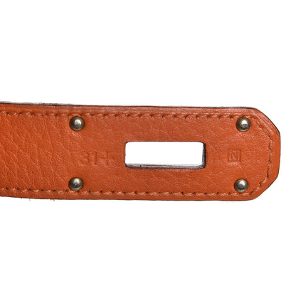Hermes Taurillon Clemence Jypsiere 34 Orange 6 of 11