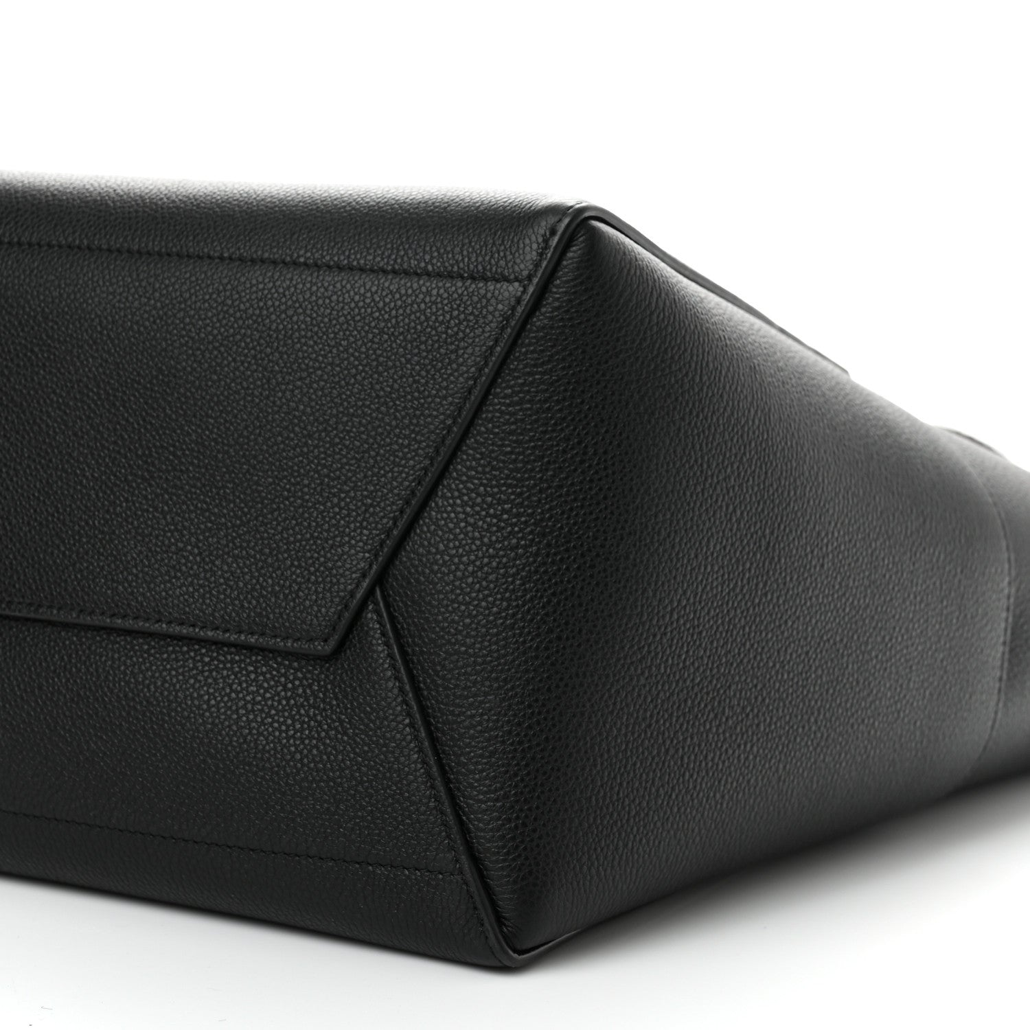 Celine Soft Grained Calfskin Sangle Bucket Bag Black 9 of 10