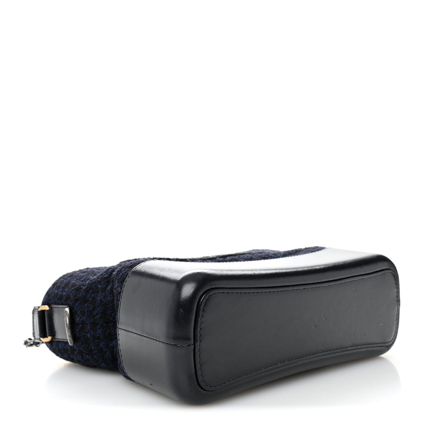 Tweed Calfskin Quilted Medium Gabrielle Hobo Black Blue