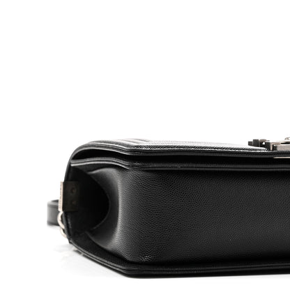 Chanel Caviar Quilted Medium Boy Flap Black 9 of 10