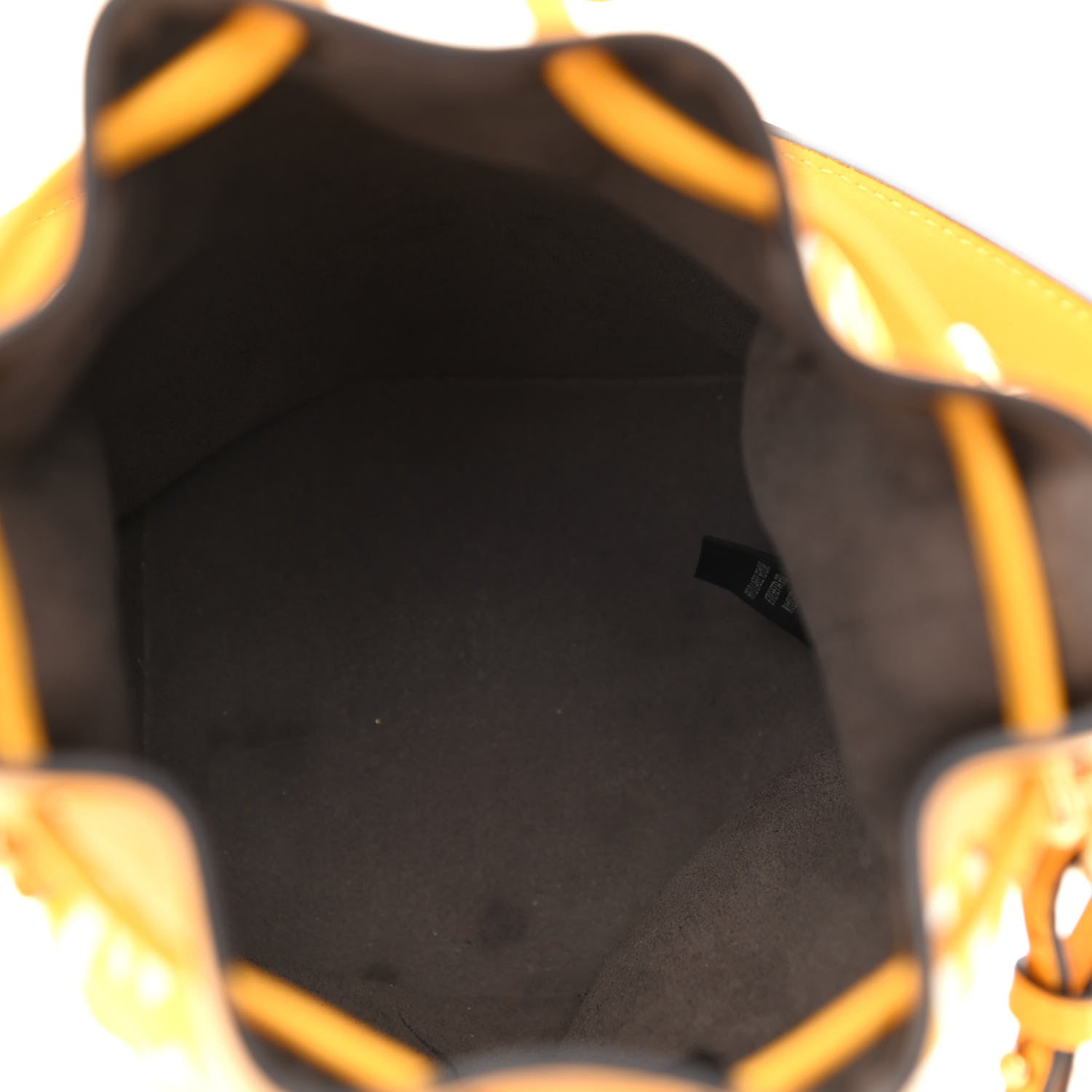 Fendi X SARAH COLEMAN Glazed Canvas Vitello King F is Fendi FF Vertigo Mini Mon Tresor Bucket Bag Mimosa White 5 of 8