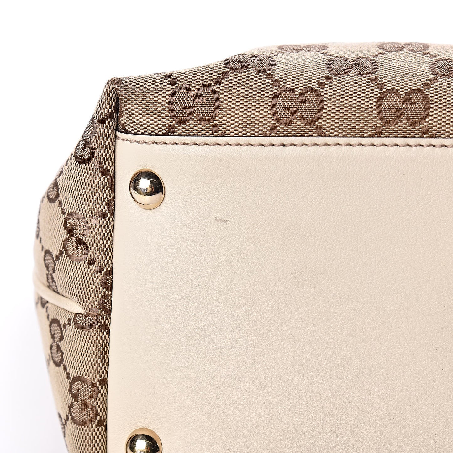 Monogram Medium New Britt Tote Off White