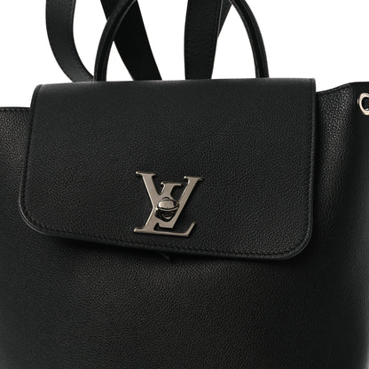 Louis Vuitton Calfskin Lockme Backpack Black 6 of 9