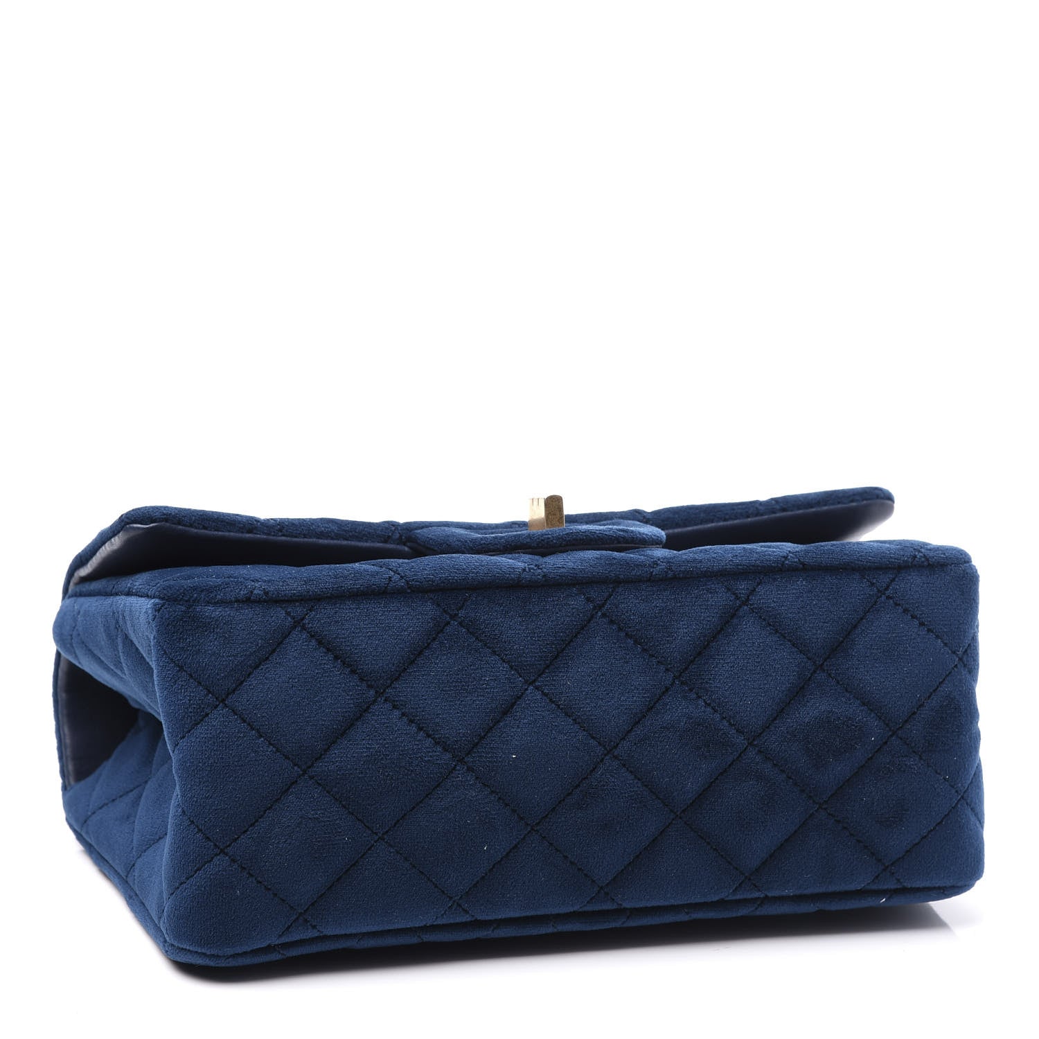Chanel Velvet Quilted Mini 2.55 Reissue Flap Blue 2 of 9