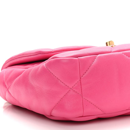 Chanel Lambskin Quilted Medium Chanel 19 Flap Pink 9 of 10