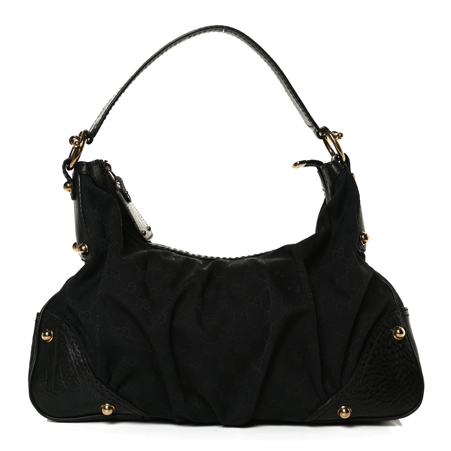Monogram Medium Jockey Hobo Black