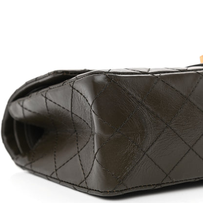 Chanel Aged Calfskin Quilted 2.55 Reissue 225 Flap Dark Green 8 of 10