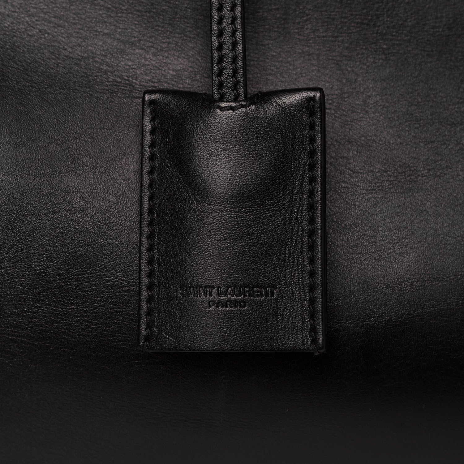 Saint Laurent Calfskin Classic Duffle 12 Black 8 of 18