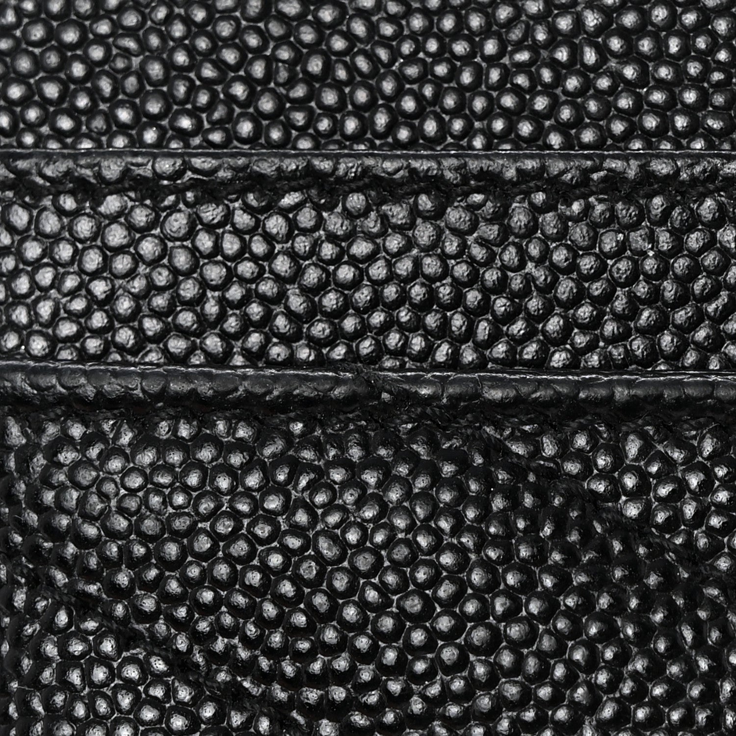 Saint Laurent Grain De Poudre Matelasse Chevron Monogram Credit Card Case Black 8 of 11