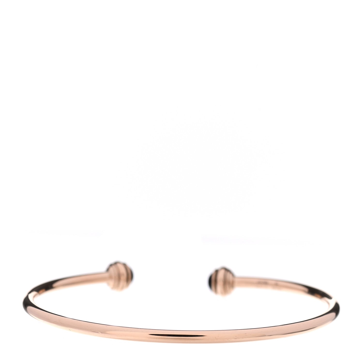 Piaget 18K Rose Gold Onyx Possession Open Bangle Bracelet 2 of 4