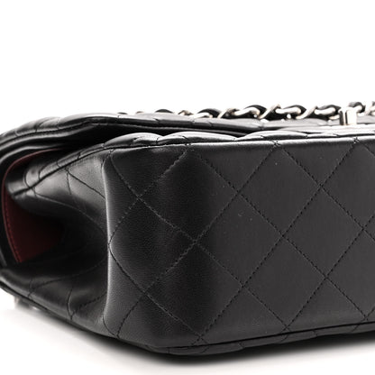 Chanel Lambskin Quilted Jumbo Double Flap Black 9 of 11