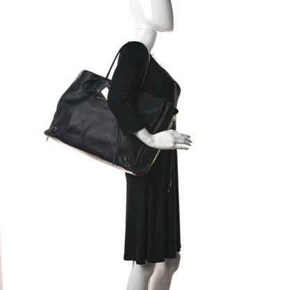 Balenciaga Supple Calfskin Papier A4 Zip Around Tote Black 2 of 9