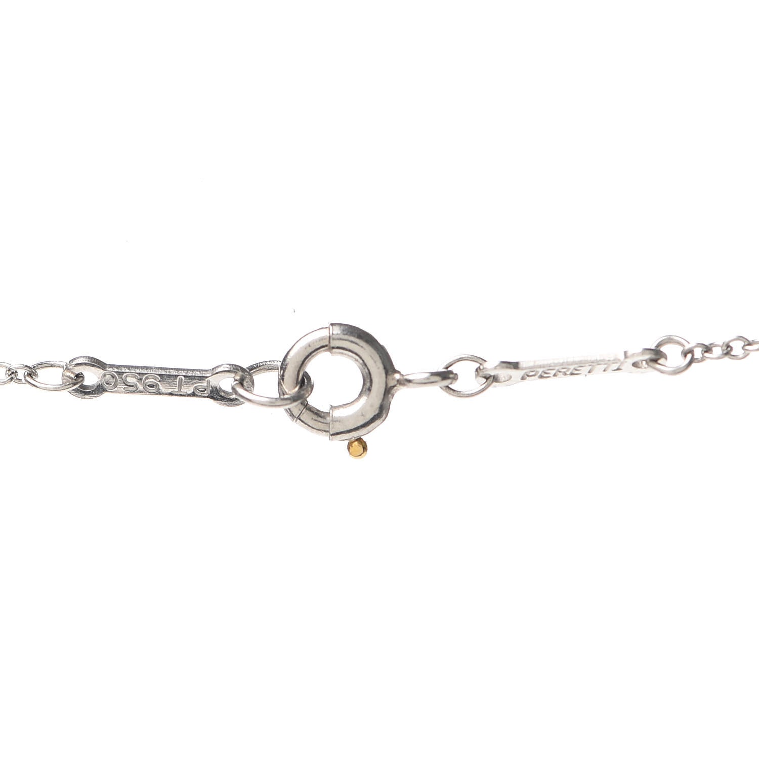 Tiffany Platinum Diamond 16mm Elsa Peretti Cross Pendant Necklace 4 of 5