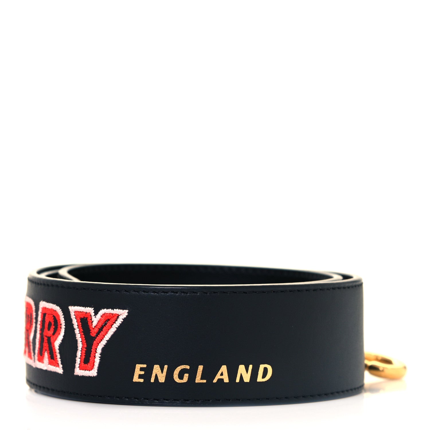 Mulberry Smooth Calfskin Embroidered Logo Strap Black Multicolor 3 of 4