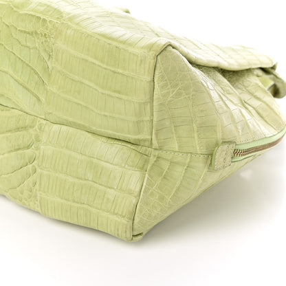 Nancy Gonzalez Crocodile Tote Lime 9 of 9