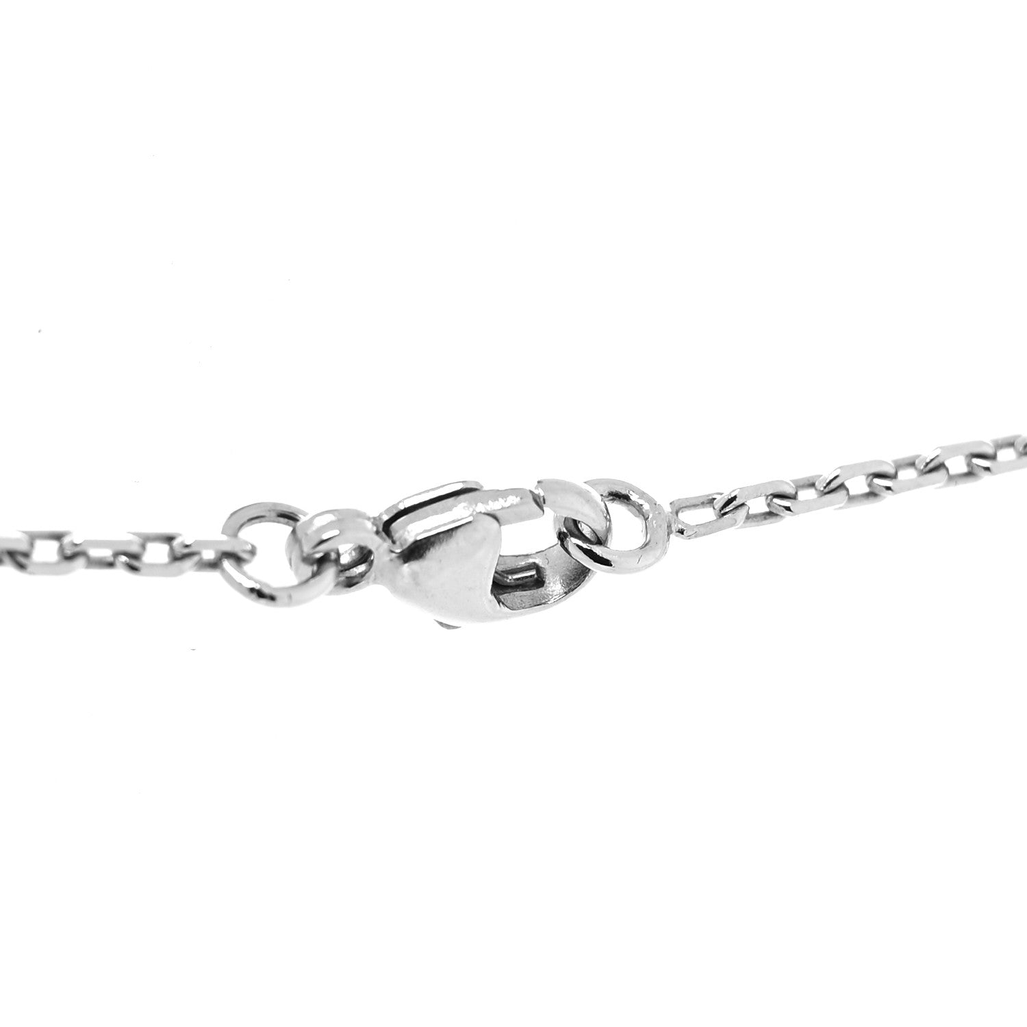 Hermes Lacquered Palladium Mini Pop H Pendant Necklace Bleu Fonce 4 of 4