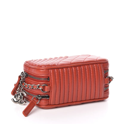 Chanel Lambskin Quilted Mini Coco Boy Camera Case Red 4 of 11