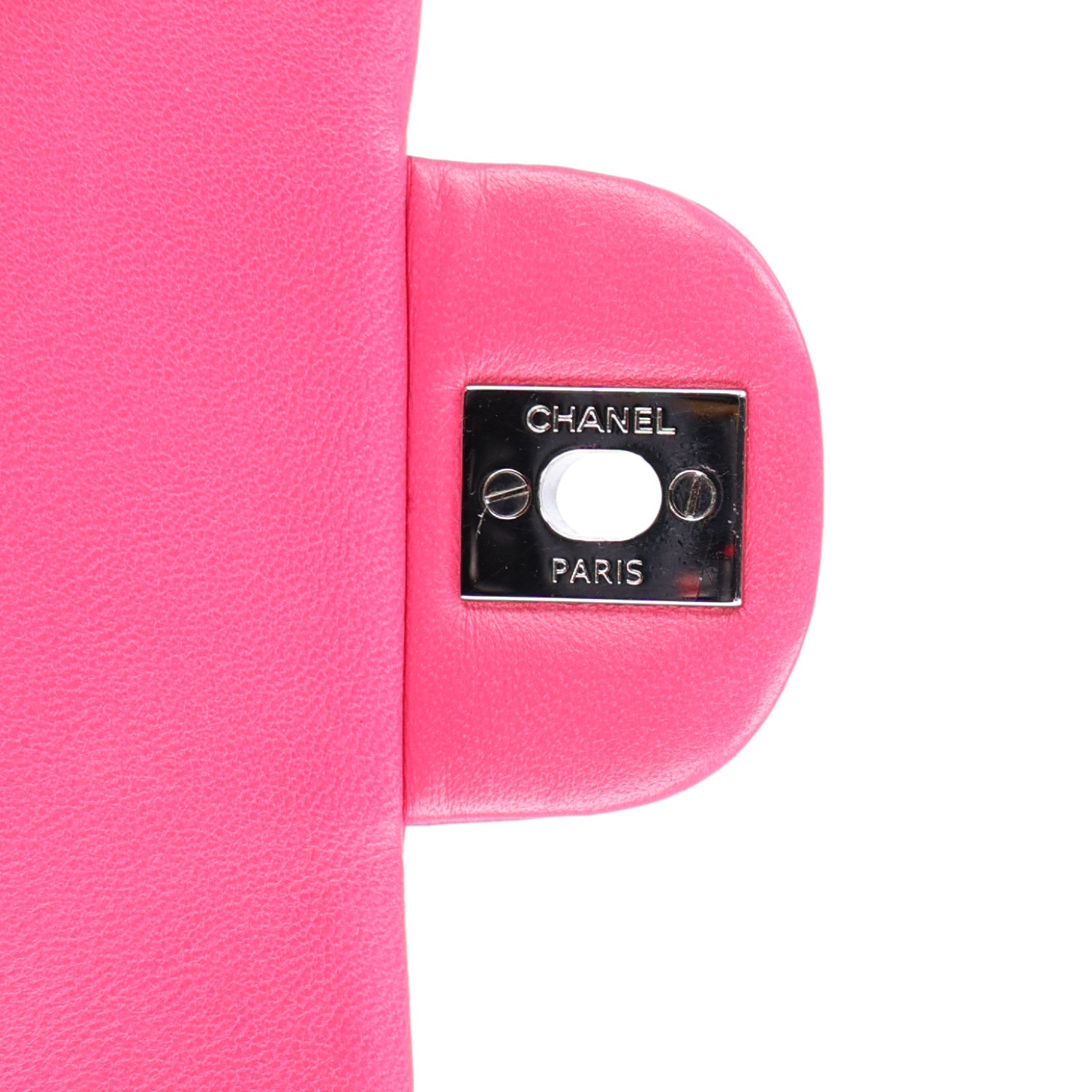 Chanel Lambskin Quilted Mini Square Flap Dark Pink 7 of 11