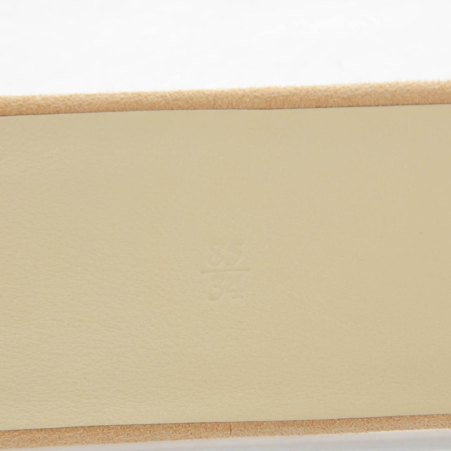 Suede CC Belt 85 34 Beige Clair