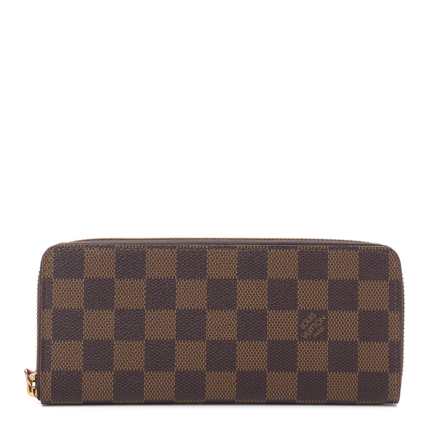 Louis Vuitton Damier Ebene Clemence Wallet Cherry 1 of 8