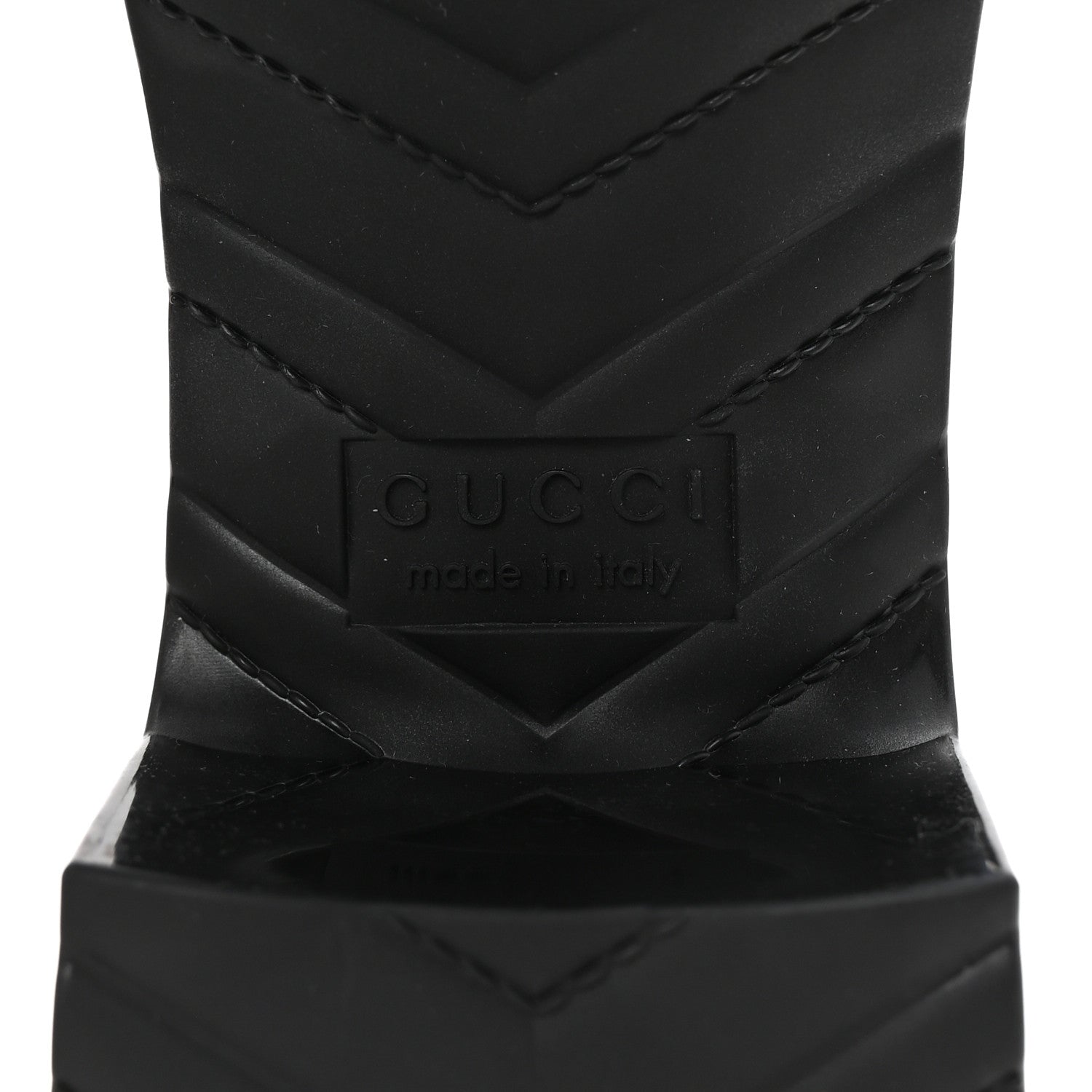 Gucci Rubber Gucci Logo Womens Platform 20/60mm Slide Sandals 39 Black 7 of 10