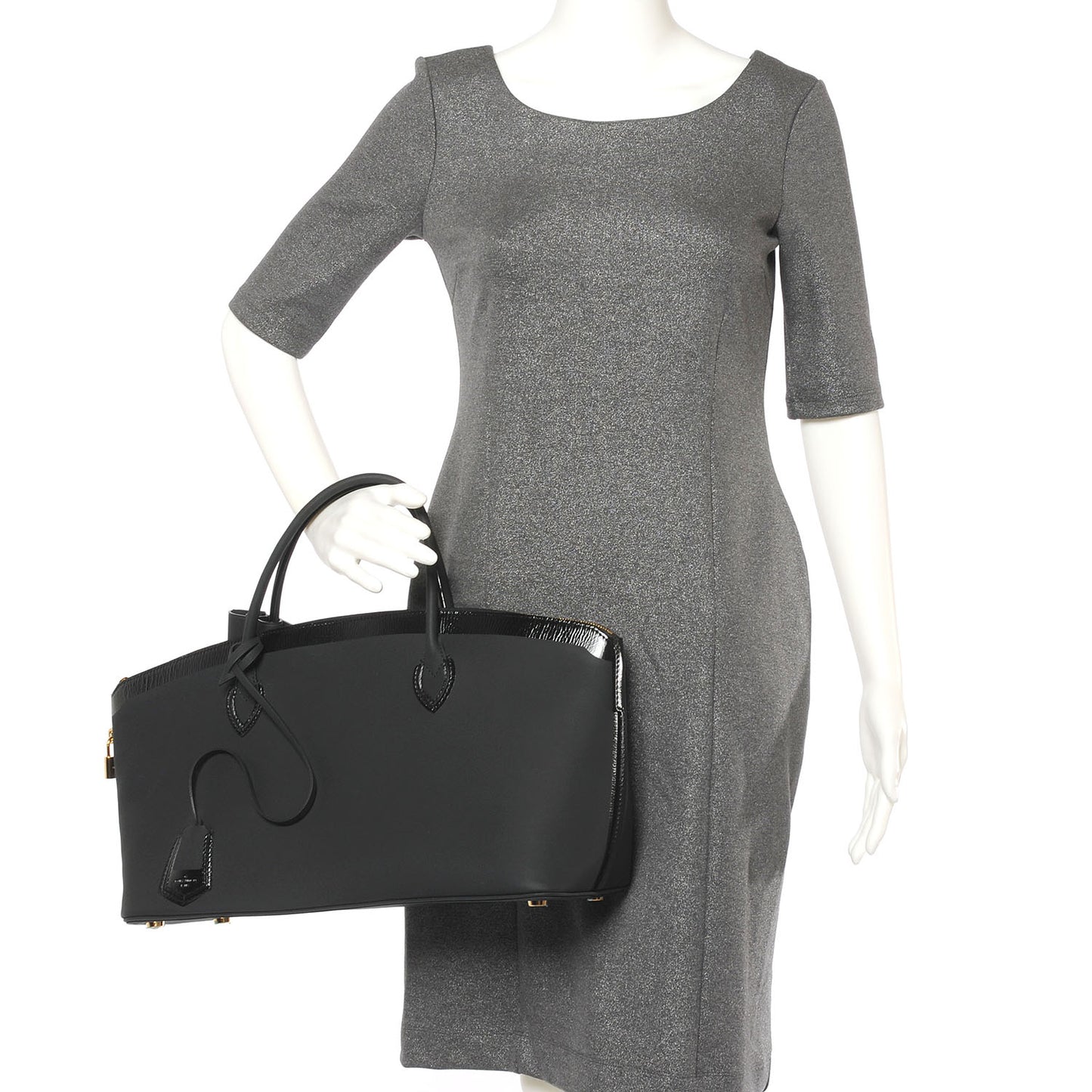 Cuir Obsession Lockit East West Black