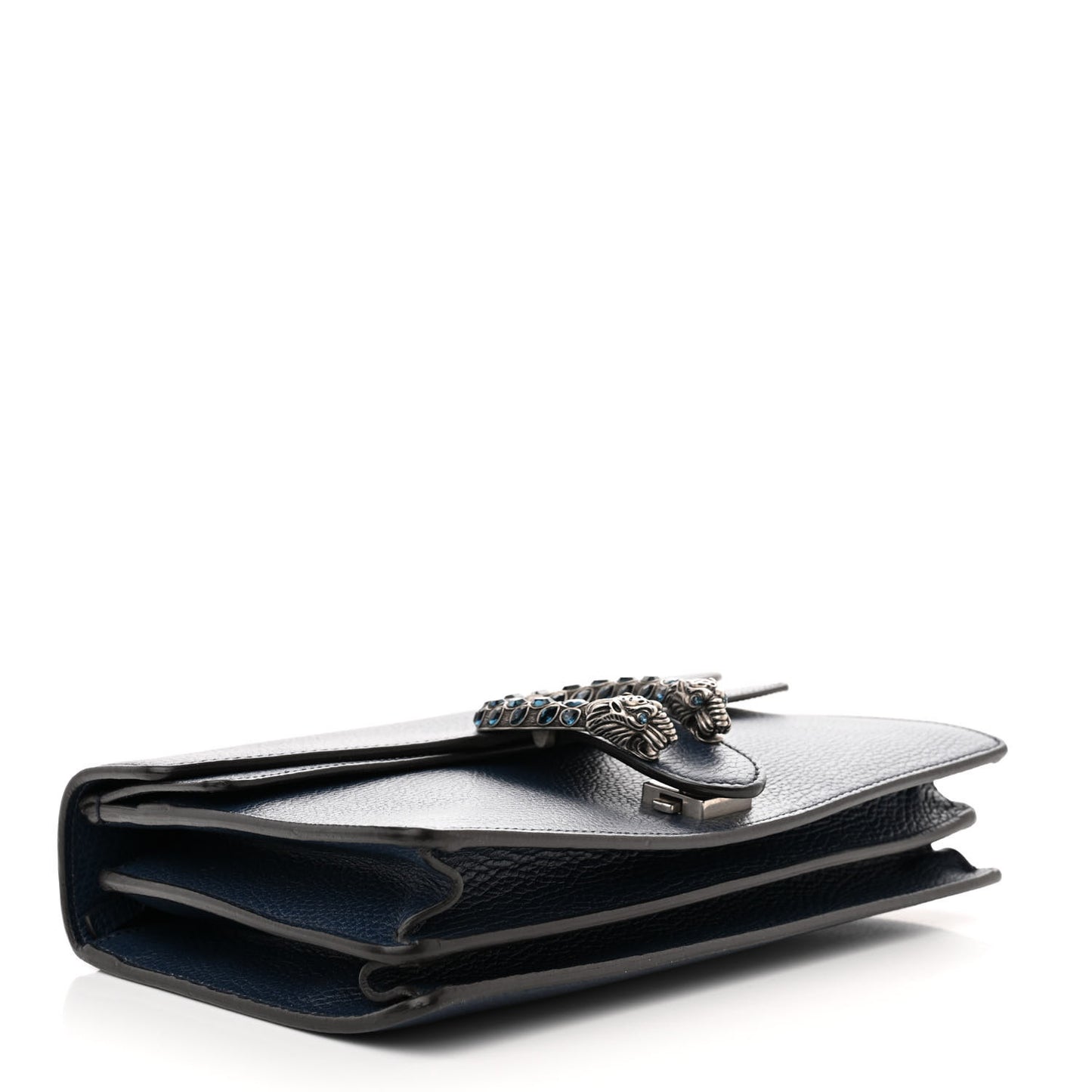 Dollar Calfskin Crystal Small Dionysus Shoulder Bag Blue Agata Montana Sapphire