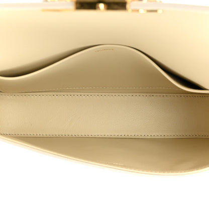 Celine Shiny Calfskin Triomphe Shoulder Bag White 5 of 10