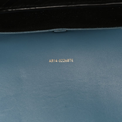3.1 Phillip Lim Textured Calfskin Mini Pashli Satchel Blue Black 6 of 11