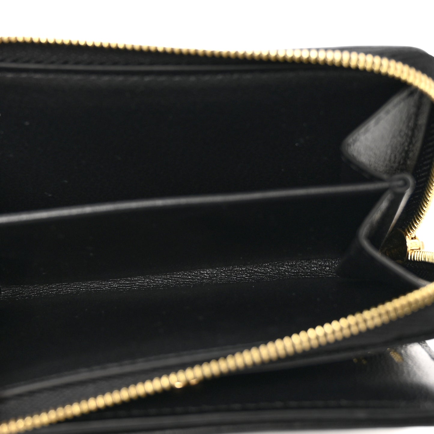 Lambskin Embossed Monogram Lou Coussin Wallet Black