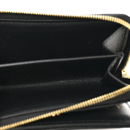Louis Vuitton Lambskin Embossed Monogram Lou Coussin Wallet Black 6 of 8