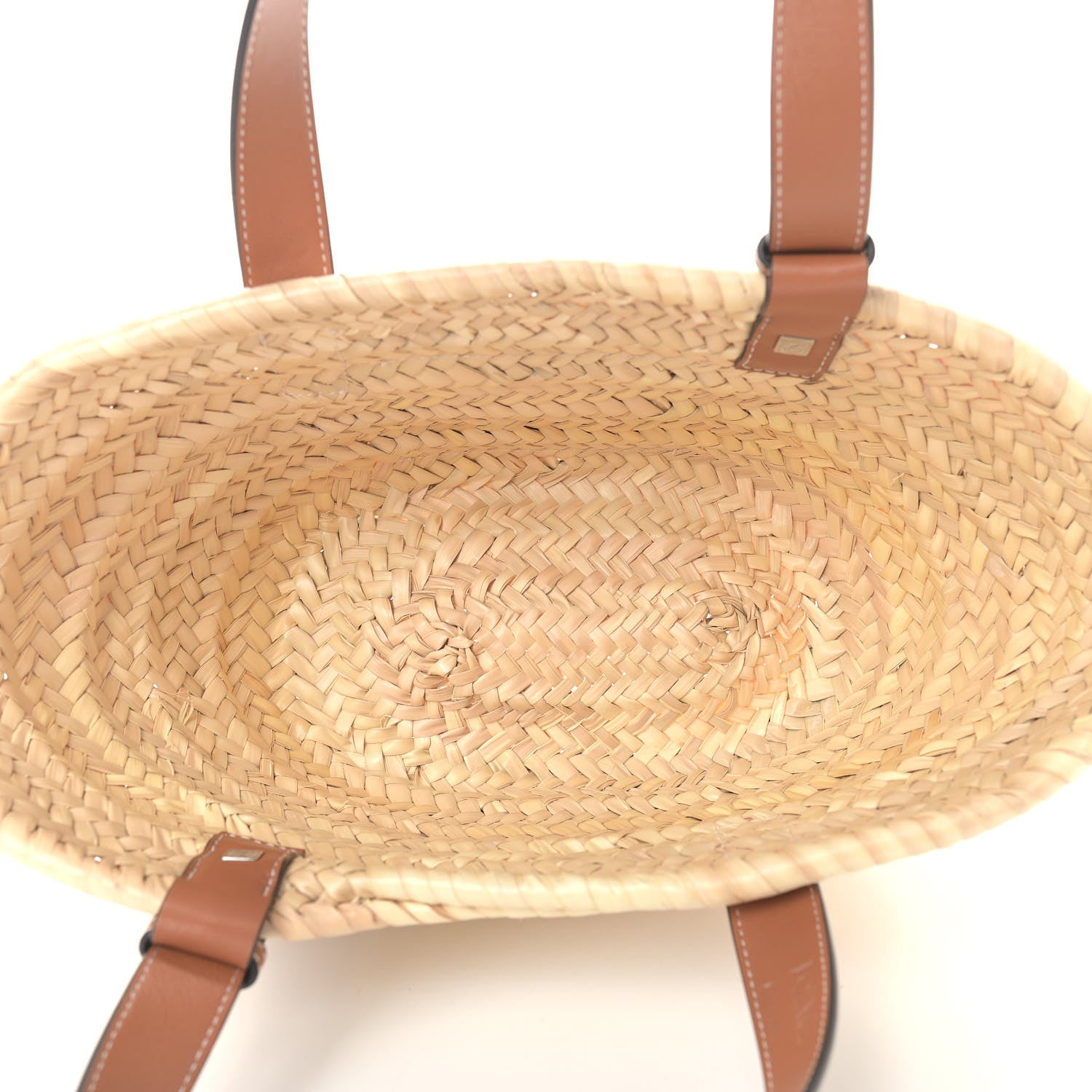 Loewe Raffia Small Basket Tote Bag Natural Tan 5 of 13