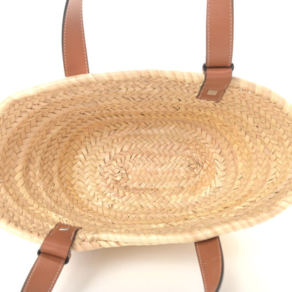 Loewe Raffia Small Basket Tote Bag Natural Tan 5 of 13