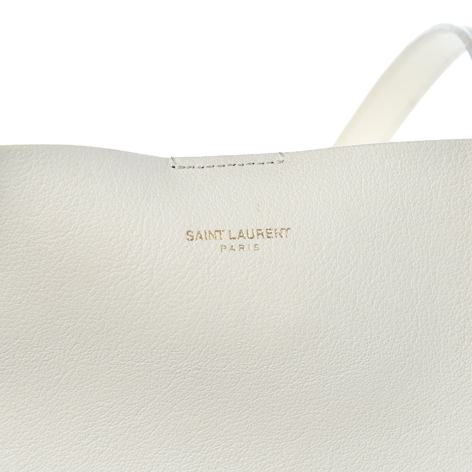 Saint Laurent Calfskin Large Shopping Tote Porcellana 9 of 12