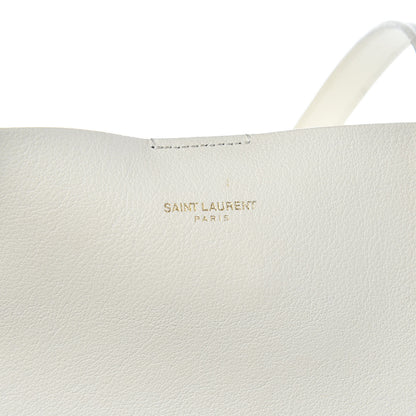 Saint Laurent Calfskin Large Shopping Tote Porcellana 9 of 12