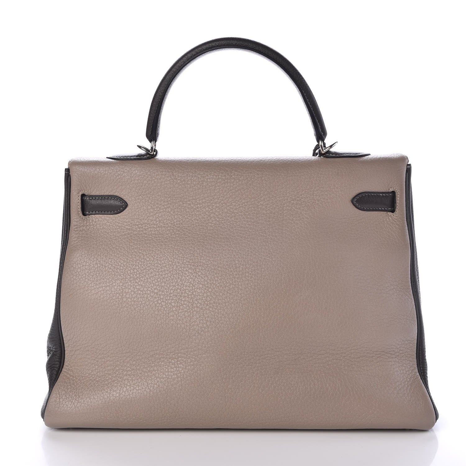 Hermes Taurillon Clemence Tri-color Kelly Retourne 35 Graphite Gris Tourterelle Gris Clair 5 of 36