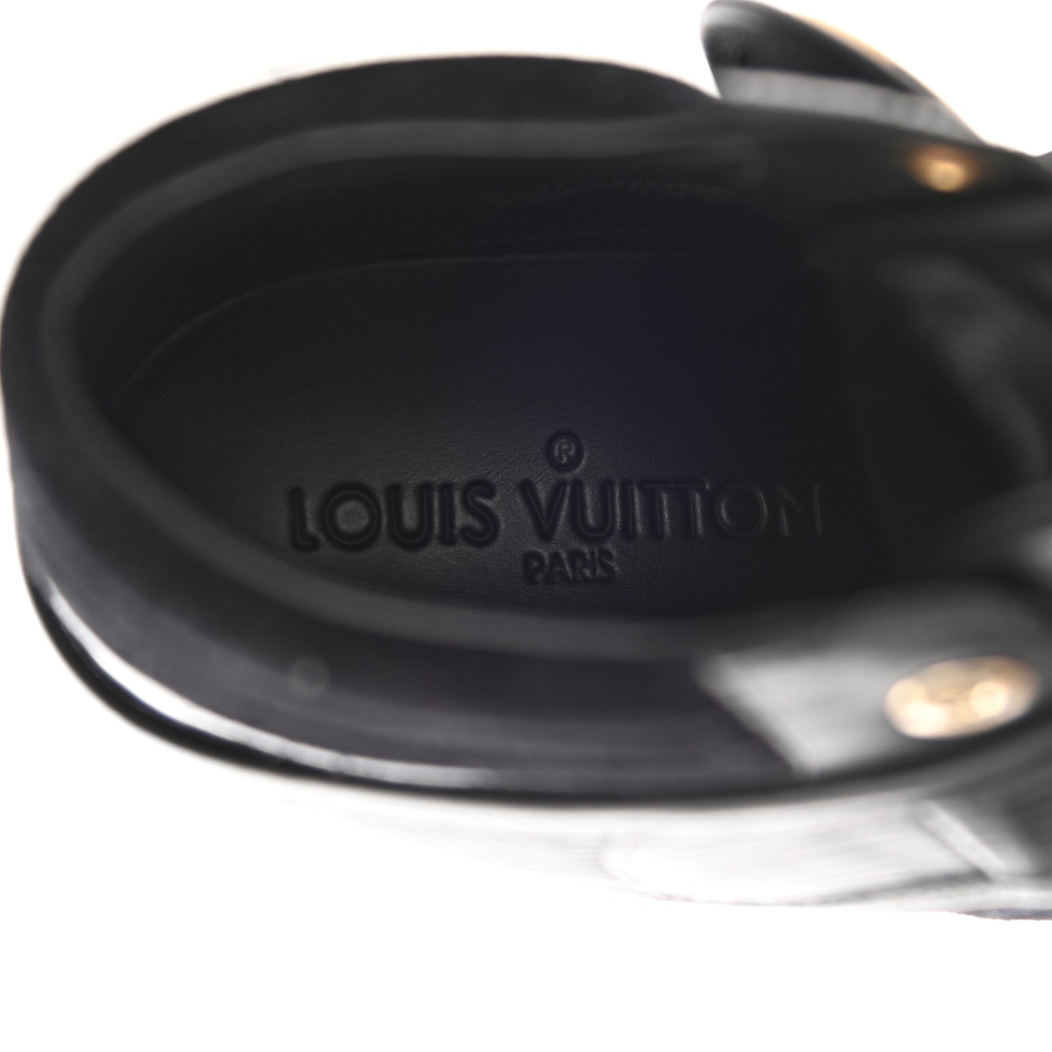 Louis Vuitton Epi Suede Postmark Wedge Sneakers 37 Black 6 of 12