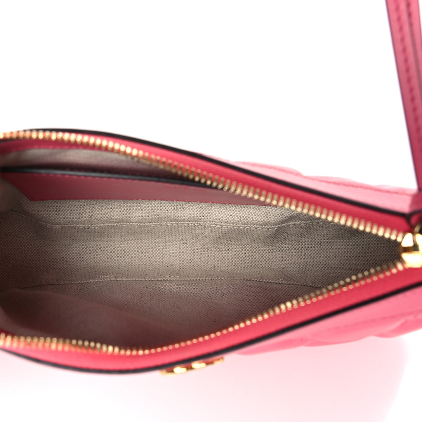 Calfskin GG Matelasse Chain Handbag Rhodamine Pink Natural