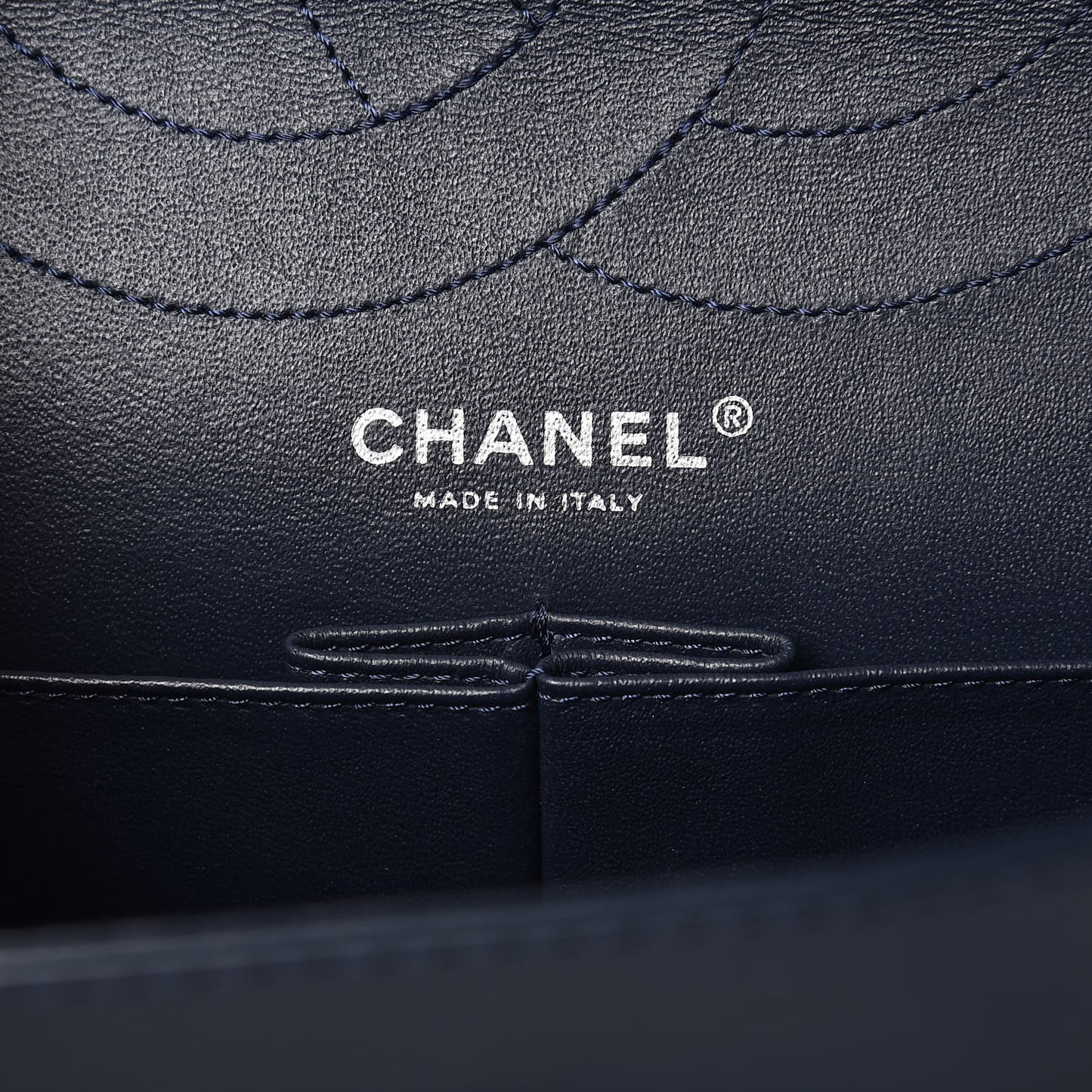 Patent Quilted 2.55 Reissue 227 Flap Dark Blue