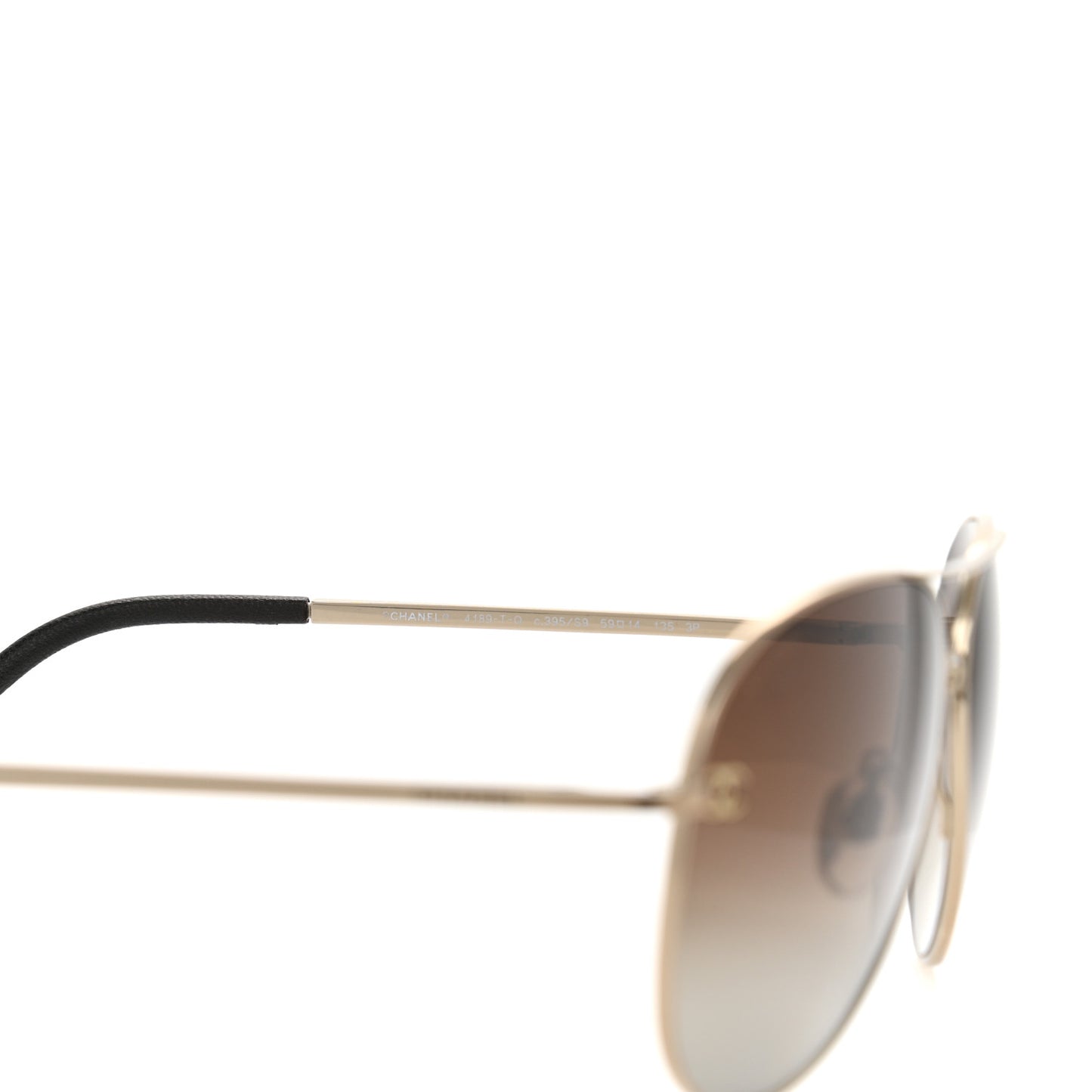 Metal Polarized Aviator CC Sunglasses 4189-T-Q Brown