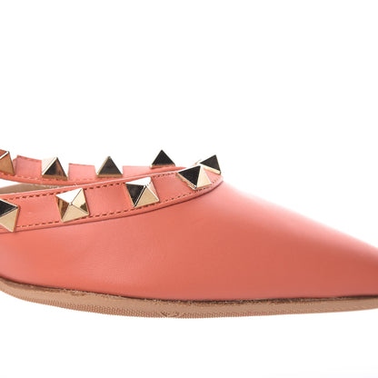 Valentino Garavani Nappa Rockstud Ankle Strap 65mm Pumps 36 Coral 13 of 14
