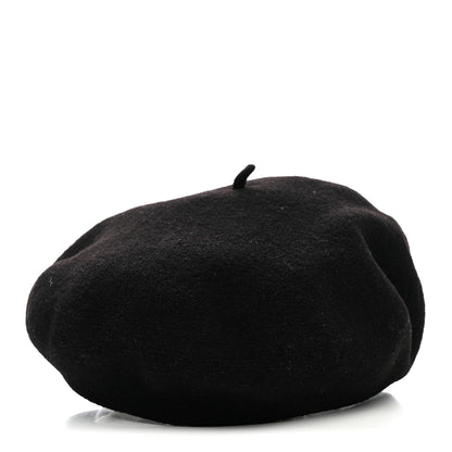 Hermes Merino Wool Silk Brides de Gala En Desordre Bonnie Beret 58 Black 6 of 10