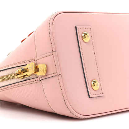 Louis Vuitton Epi Blooming Flowers Alma BB Rose Ballerine 8 of 19