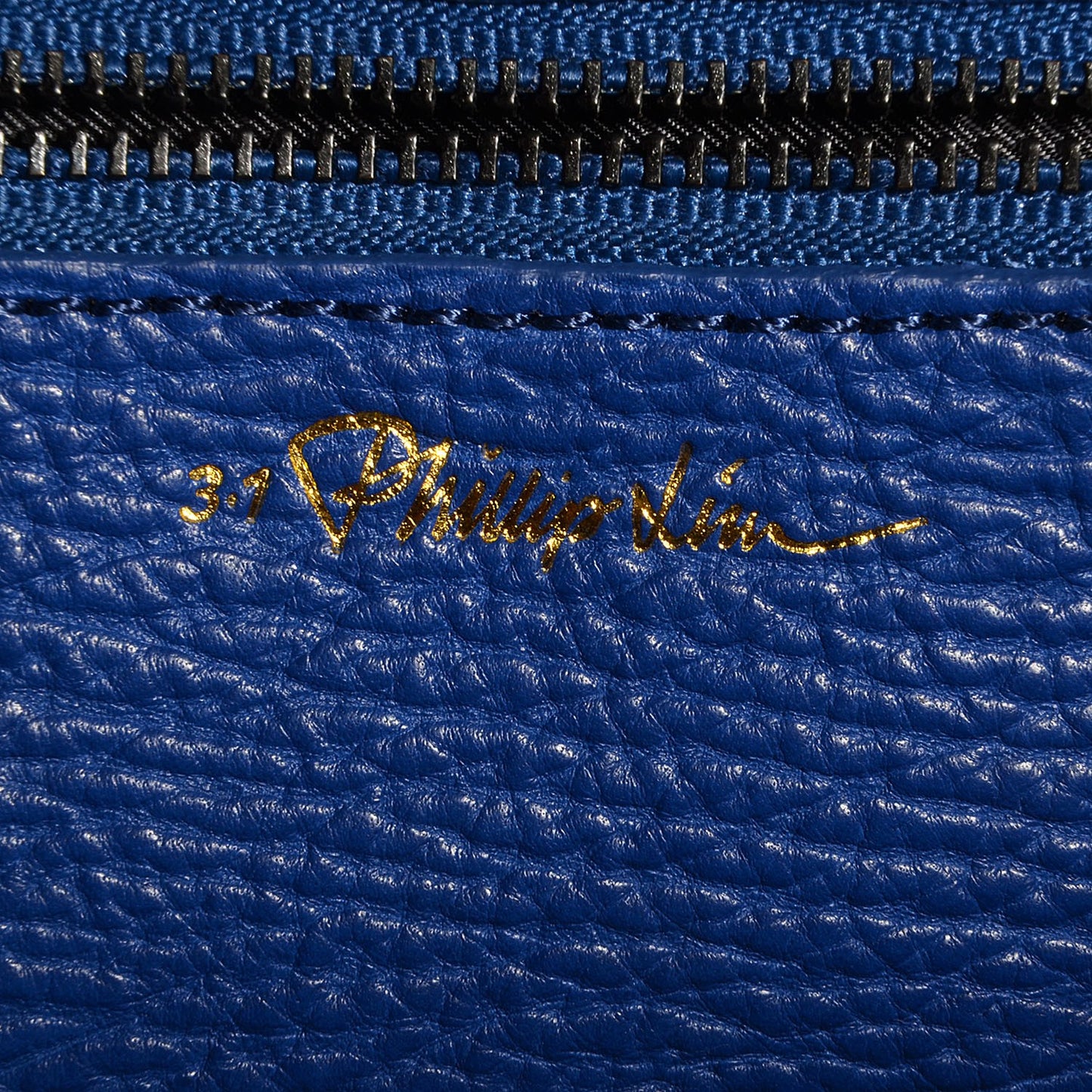 3.1 Leather Large Pashli Satchel Cobalt